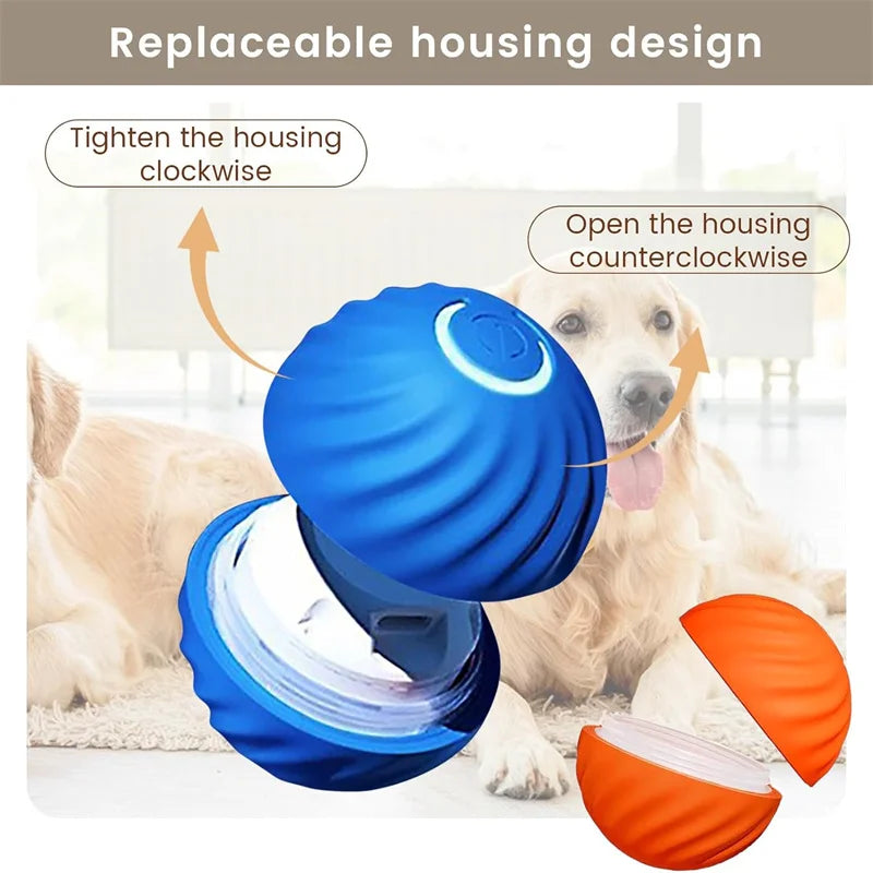 Interactive USB Rechargeable Moving Ball Toy for Dogs & Cats